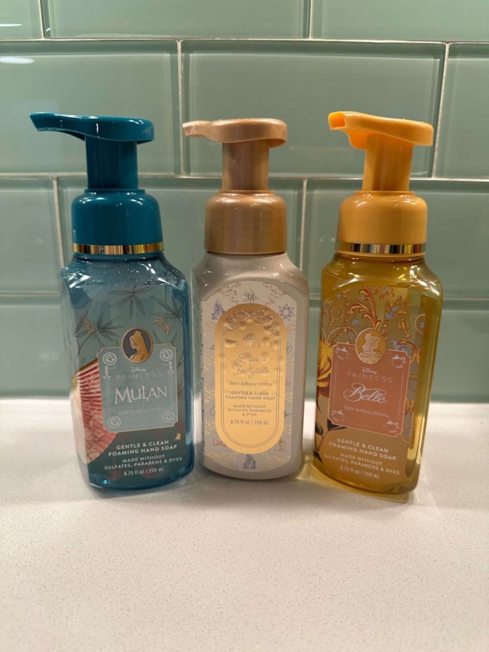 Disney Princess Foaming Hand Soaps Trio